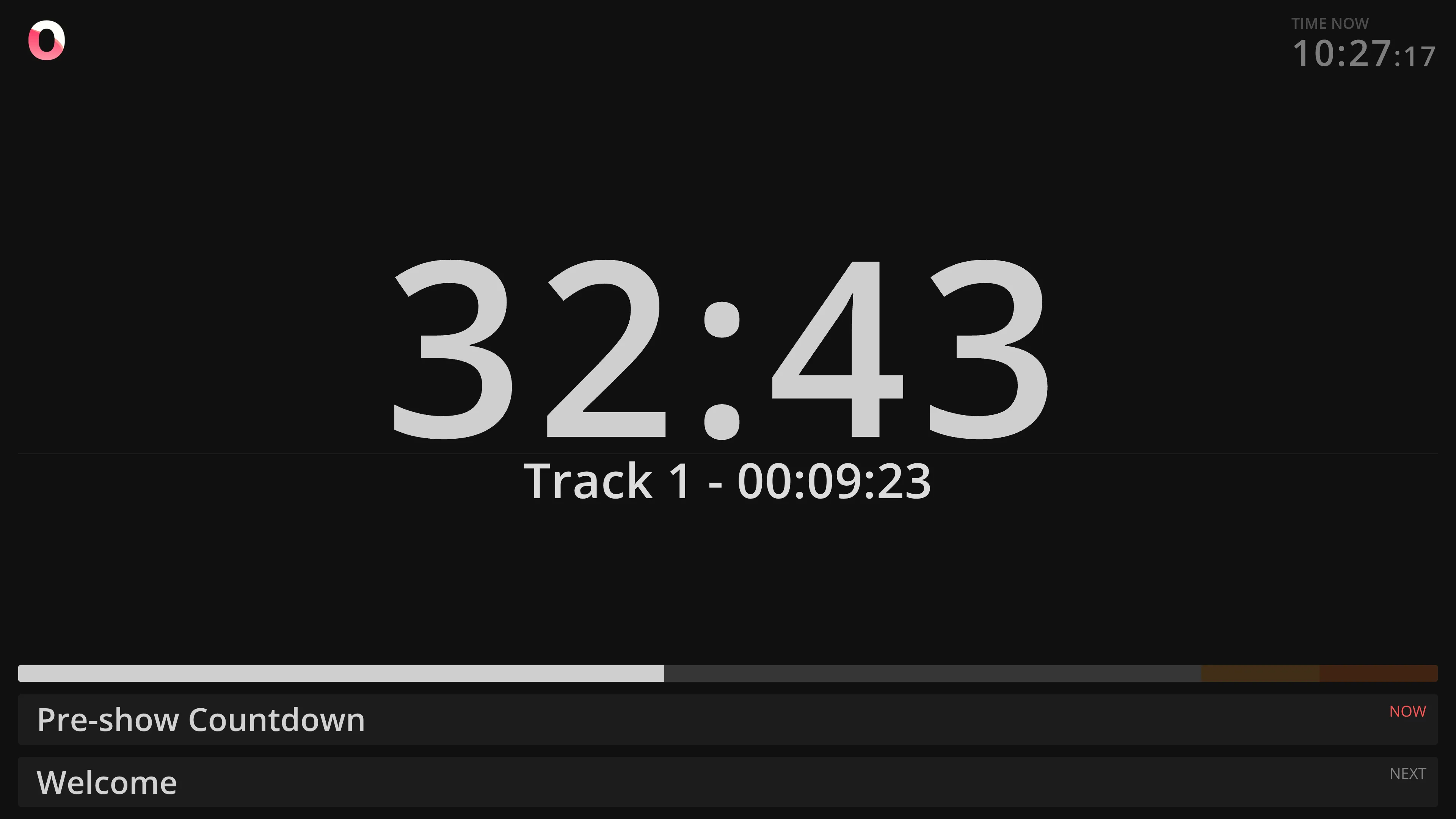 Timer with external data