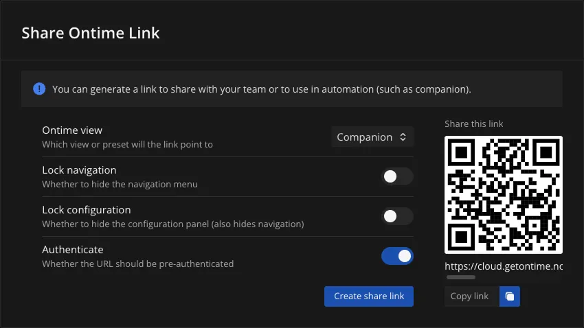 Network settings